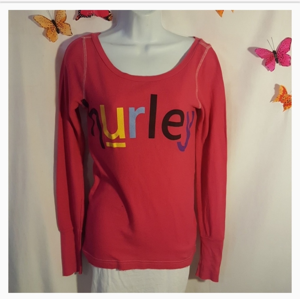 Hurley Womens Thermal Tee Shirt.